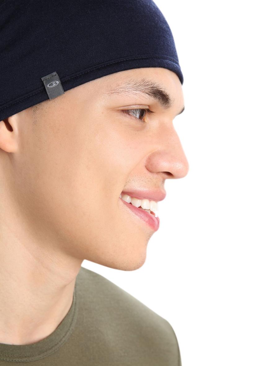 Icebreaker Unisex Merino Pocket Beanie Naisten Hatut Oliivinvihreä Laivastonsininen | FI 1486SGLO